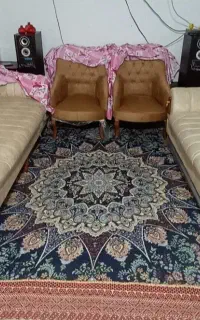 مبل ۷نفره درحد نو تمیز باروکش