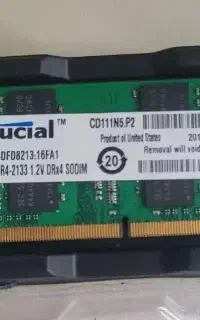 رم لپتاپ DDR4 باس 2133 مگاهرتز ظرفیت 8 گیگابایت