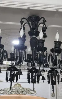 لوستر باکارات مشکی کریستال