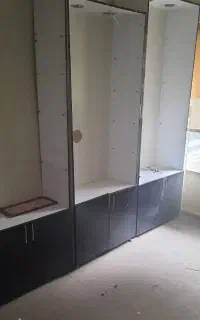 دکورقفسه دار mdf مغازه و استند آکاربو ۶مخزنه اجیل