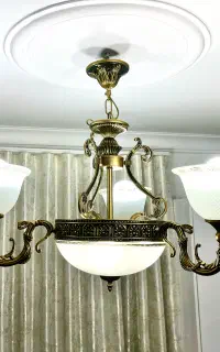 دو عدد لوستر سه شاخه