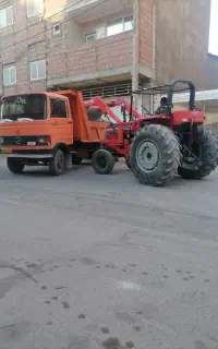 حمل شن وماسه خاک نخاله تراکتور با خاور