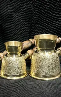 قهوه جوش طرح طاووس جنس برنجی