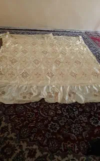 روتختی ۲ نفره با ۵ روبالشتی عروس دامادی