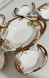 سرویس آجیل خوری آنتیک طلایی