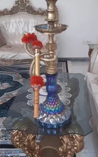 قلیان برنز اصل با طعم مسکو با تنباکو