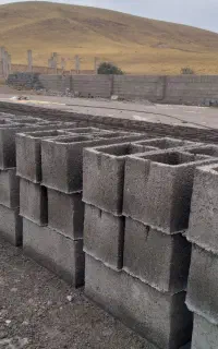 بلوک دیواری ته باز دو سوراخه