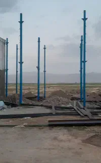 اجرای  فنداسیون  و اسکلت فلزی