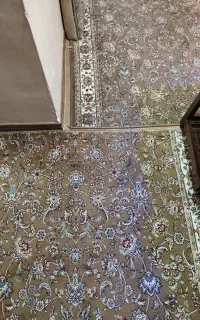 فرش کناره پانصد شانه رنگ گردویی