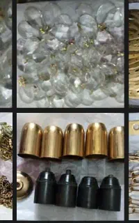 قطعات کامل یک لوستر زنجیری  ۵ شعله بفروش می‌رسد