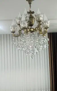 لوستر ۵ شاخه جنس برنج