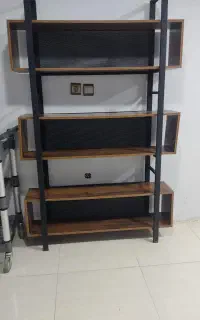 آینه کنسول تمام ام دی اف استد شلف چوبی