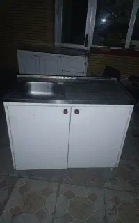 سینک ظرفشویی با کابینت فلزی کم کارکرده صفره