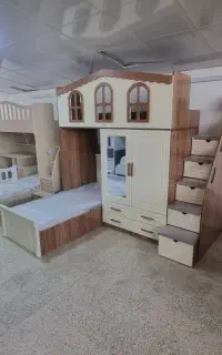تخت دوطبقه نوجوان ام دی اف وکیوم لمسه دار