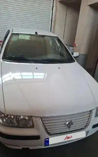 سمند97 ef7 ملی بدون رنگ  سفید