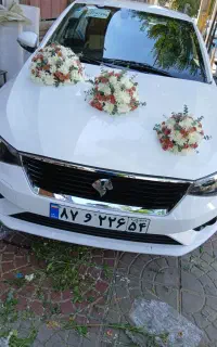 گل ماشین عروس دسته گل باکس