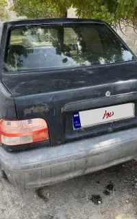 پراید مشکی ۸۲ کاربراتی در حد نو دست خانم دکتر بوده