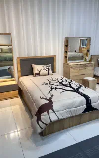 تخت یک نفره MDF سایز ۹۰ و ۱۲۰