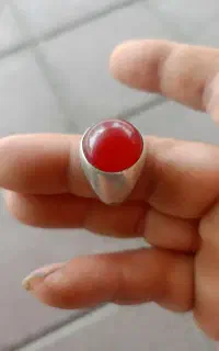 انگشتر عقیق سرخ یمنی