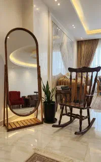 آینه قدی دوتیکه چوب روسی