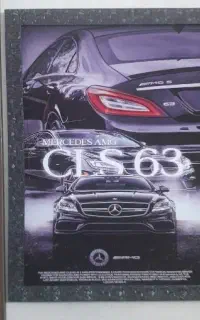 تابلو دکوراتیو Mercedes-Benz CLS 63 نورپردازی‌دار
