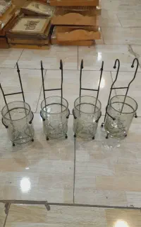 جا قاشقی شیشه ای اویز ابگز