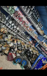 چرخ گردان زباله ای داربستی بادی(تفلونی چدنی۱۲)۱۲cz