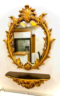 آینه کنسول و شمعدونی و کاپ کیک