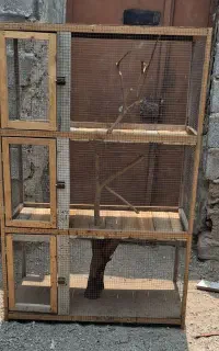 قفس چوبی 3 طبقه