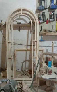 آینه قدی چوبی