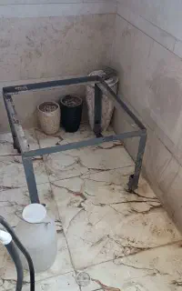 چهار پایه فلزی چرخ دار کولر آبی