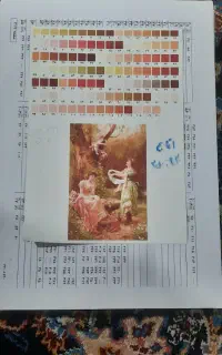 باقی مانده نخ ونقشه طرح باغ سیب چین