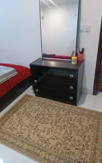 تخت خواب دونفره تشک رویال کمد آیینه پارتختی
