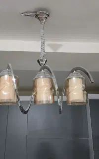 لوستر سه شعله فنری