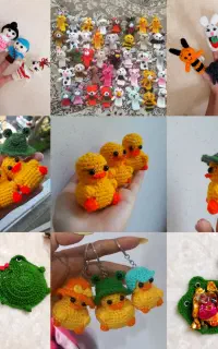 بافتنی / عروسک بافتنی جوجه/ زیر لیوانی