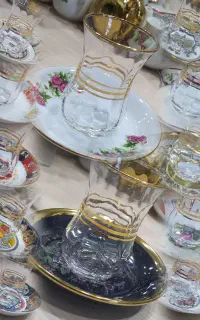 نعلبکی ،قوری و وسایل مربوط چایی