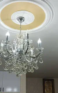 لوستر سقفی گوی دار بسیار تمیز