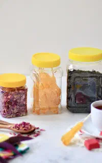 جار پت ظرف عسل و ترشی و مربا قوطی پلاستیکی