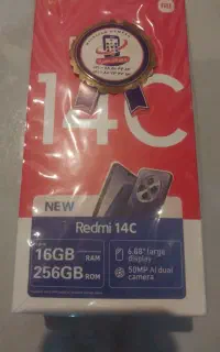 گوشی Redmi14c با۱۵ ماه گارانتی کلا ا ماه استفاده