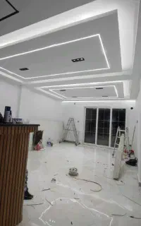 کناف کاری طراحی رایگان میخ و چاشنی و دستک از تیرچه