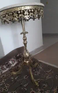 میز تلفن برنجی