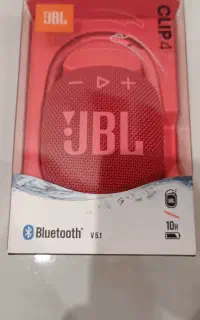 اسپیکر JBLClip4 اورجینال مشکی و قرمز هردونو اکبند