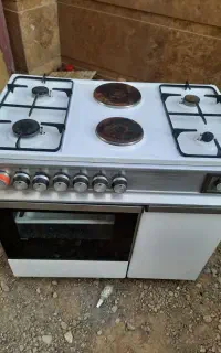 گاز فردار ۴ شعله با دوتا سنگ المنت دار