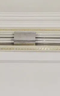 قاب مهتابی 36×4 دکوراتیو طلایی بدون لامپ