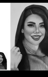 طراحی نقاشی سیاه قلم
