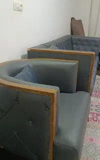 مبل پنج نفره چرم