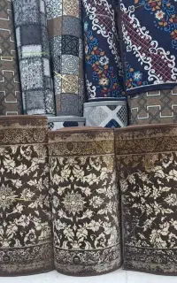 کناره فرش افشان قهوه ای