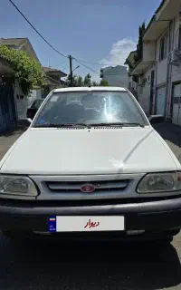 پراید 131 sx سفید مدل 90 بی رنگ واقعی پلاک تهران