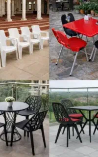 صندلی پلاستیکی میز غذا خوری