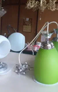 لوستر آویز حبابی ۳تایی و تکی